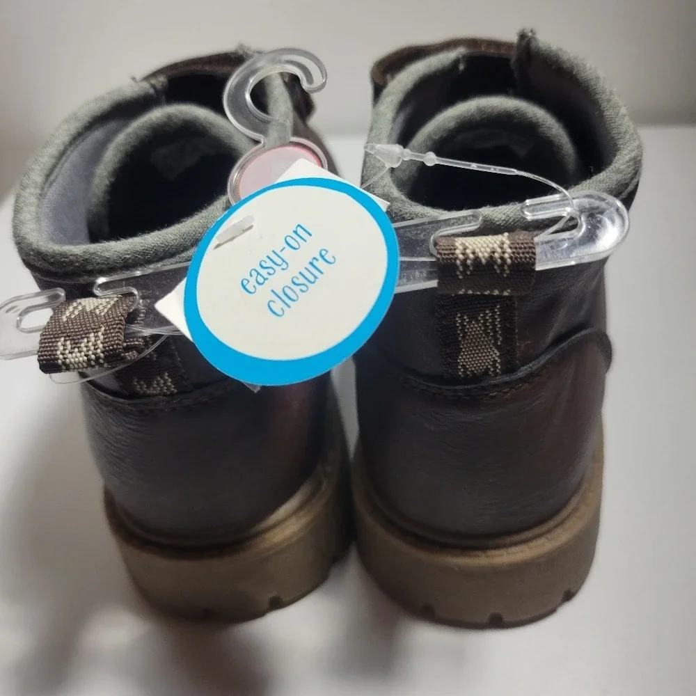Carter's Toddler Boots Brown Leather Workwear Minimalist Size 1 Little‎ Boy